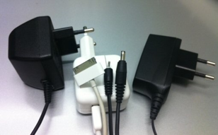 Some different sized-chargers used nowadays